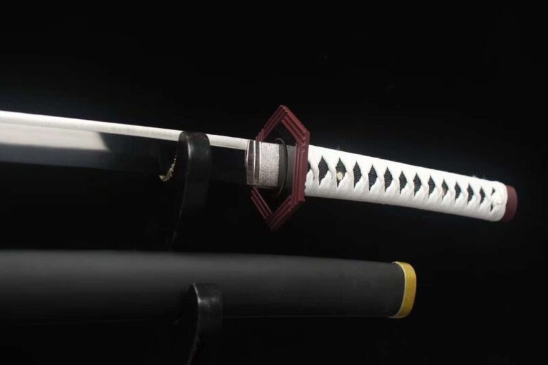 Tueur De Démons Tomioka Giyuu Épée Katana D’anime Épée De Samouraï Faite à La Main Acier à Haute Teneur En Carbone