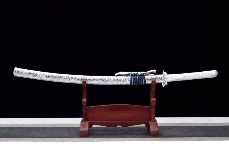 Akizuki Katana Épée De Samouraï Japonais Véritable Katana Sabre Fait Main Acier à Ressort Haute Performance Sabre Longquan