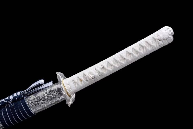 Akizuki Katana Épée De Samouraï Japonais Véritable Katana Sabre Fait Main Acier à Ressort Haute Performance Sabre Longquan