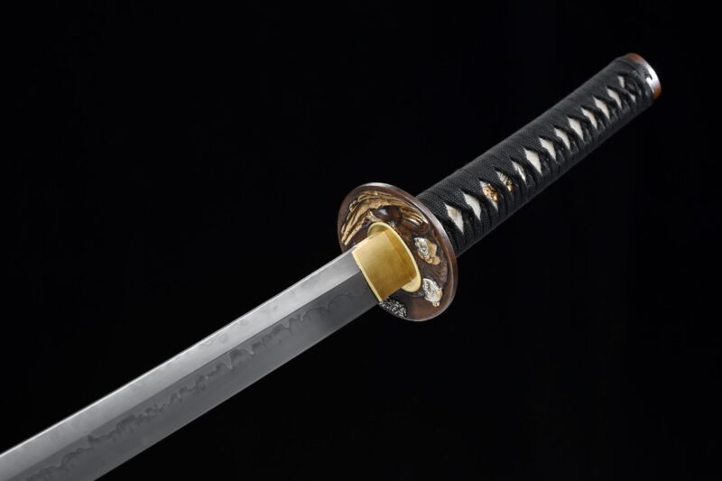 Katana Furano (acier T10 & Véritable Hamon “flamme”)