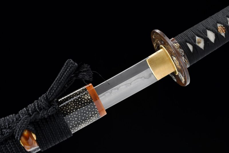 Katana Furano (acier T10 & Véritable Hamon “flamme”)