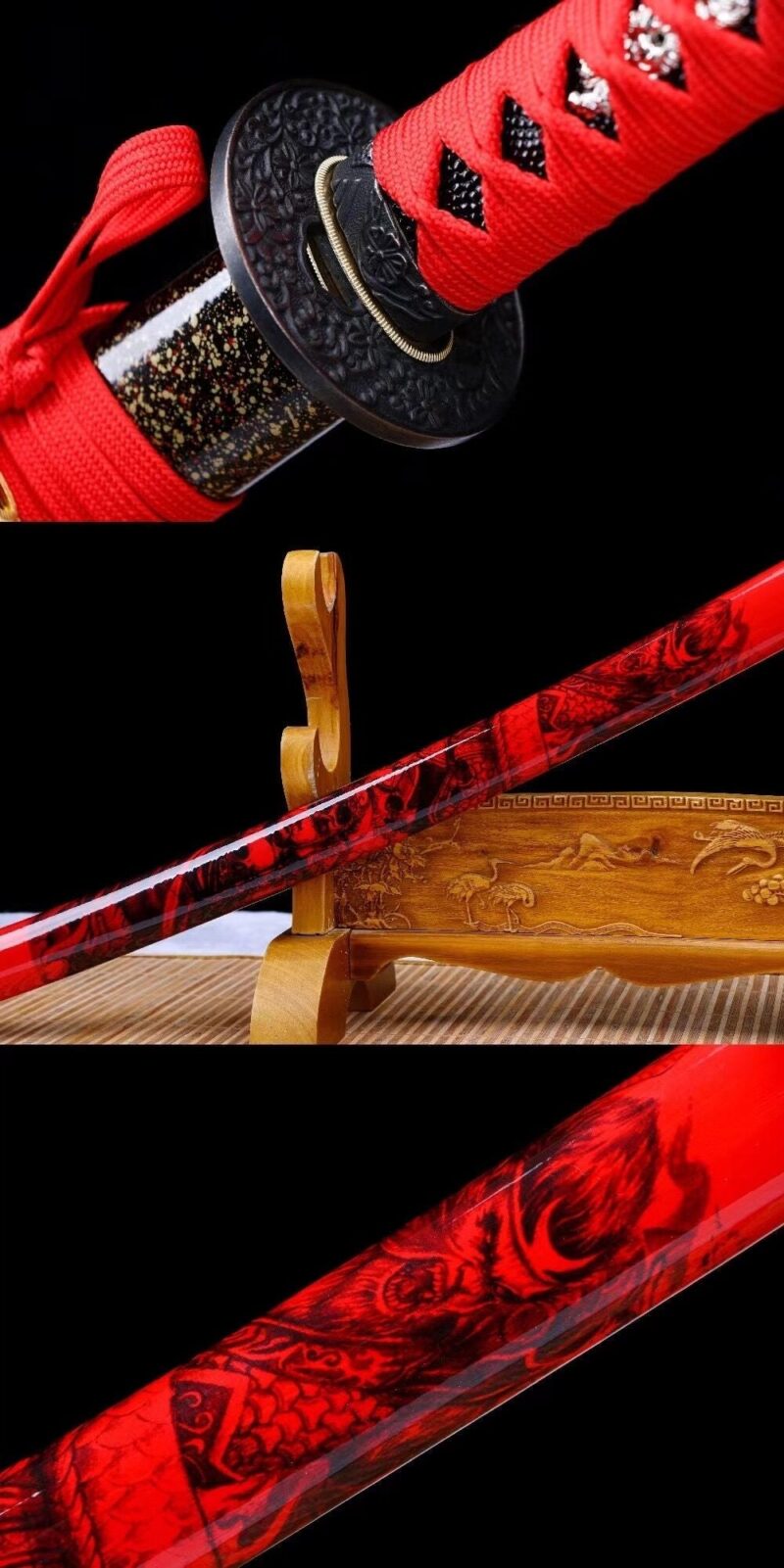 Monkey King Katana Hero Is Back Épée De Samouraï Japonais Véritable Katana Épée Faite Main Acier Au Manganèse Haute Performance Épée Longquan