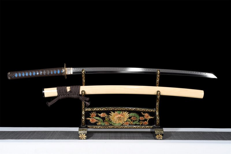 Katana Hanamaki (acier T10 & Véritable Hamon)