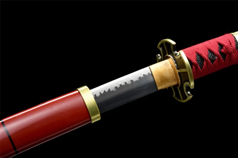 Katana Sandai Kitetsu Rouge (acier Au Carbone 1060)